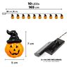 Imagen de Guirnalda 10 Luces Led Calabazas Bruja Halloween (165cm)