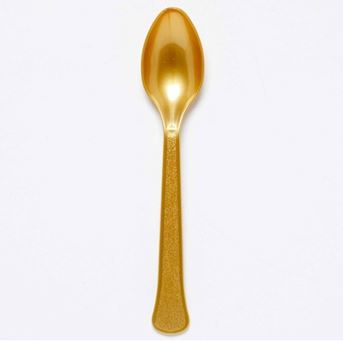 Picture of Cucharas Doradas Crema Reutilizables (24 unidades)