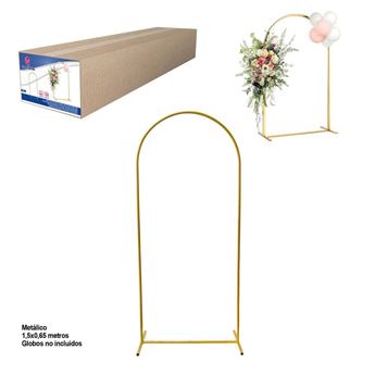 Picture of Estructura Metálica para Arco de Globos Medio Punto – Decoración de Fiestas y Eventos (150cm x 65cm)