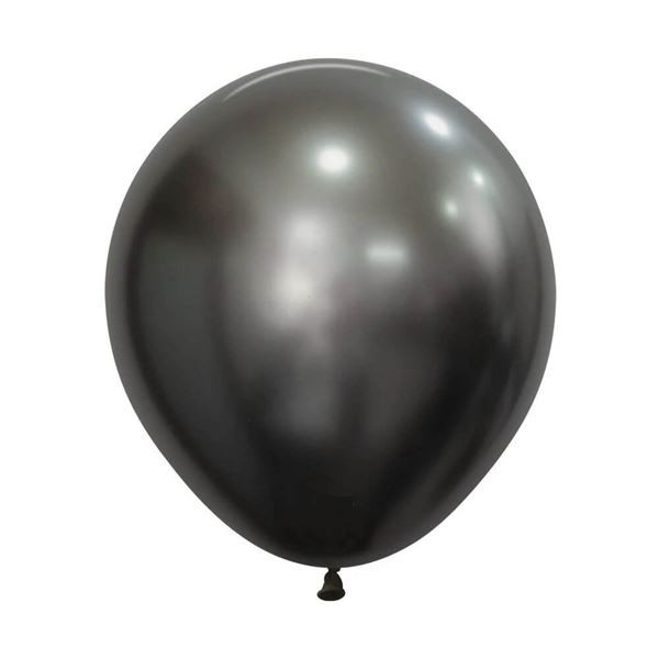 Picture of Globos Gris Medianoche Silk 45cm Sempertex R18-850-15 (15)