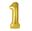 Picture of Globo Número 1 Dorado Metálico 86cm
