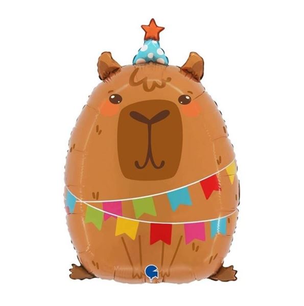 Imagens de Globo Capibara Cumpleaños Foil (56cm)