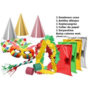Imagen de Cotillón Fiesta Clásica Metalizada 