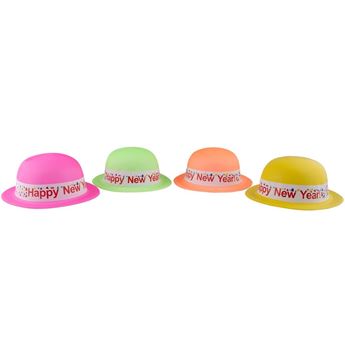 Picture of Sombrero Nochevieja Neón plástico Mix