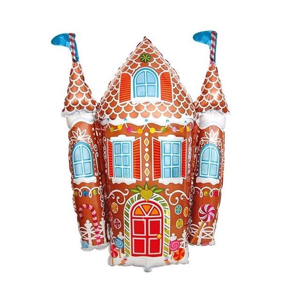 Picture of Globo Casa Castillo Jengibre Navideño Foil (87cm)