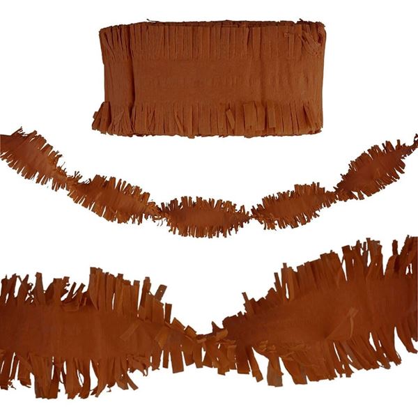 Picture of Guirnalda Marrón Crepé papel (5m)