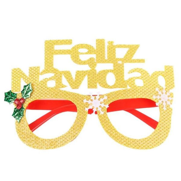 Picture of Gafas Navideñas Feliz Navidad Doradas