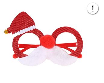 Imagen de Gafas Navideñas Gorrito y Bigote Santa 