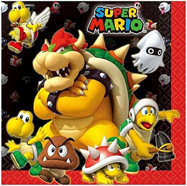 Picture of Servilletas de Super Mario Bros papel 33cm (20 unidades)