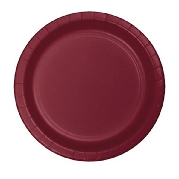 Imagens de Platos Burdeos Celebrations 18cm cartón (24 uds)