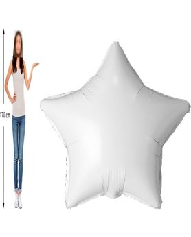Picture of Globo Jumbo Estrella Foil Blanco 170cm / 68 pulgadas