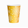 Imagens de Vasos Copos de Nieve Oro cartón 270cc (6)