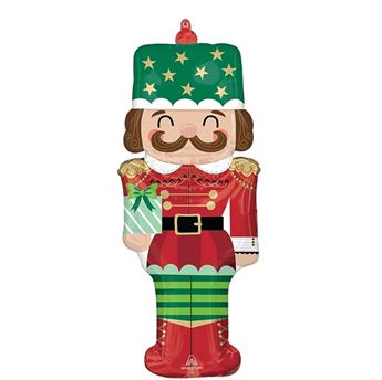 Picture of Globo Cascanueces Navideño Grande Foil (86cm x 35cm)