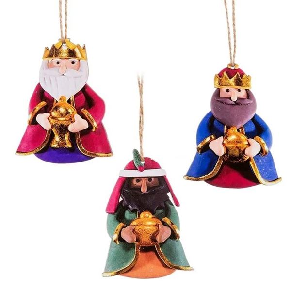 Imagen de Adorno Reyes magos de Madera (3uds)