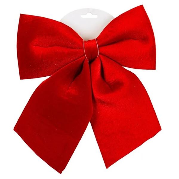 Imagen de Lazo rojo de tela 24x28 cm