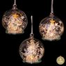 Imagen de Bola Navideña cristal con luz LED Surtida (6 cm)