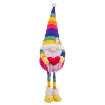 Imagen de Gnomo Navideño Arcoíris Con Corazón (55cm)