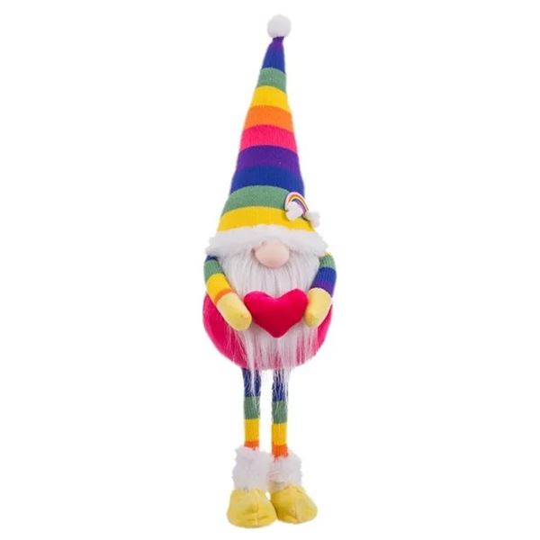 Picture of Gnomo Navideño Arcoíris Con Corazón (55cm)