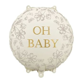 Imagen de Globo Oh Baby Foil Beige Floral
