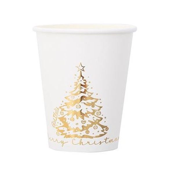 Imagen de Vasos Mágica Navidad cartón 250cc (8 unidades)