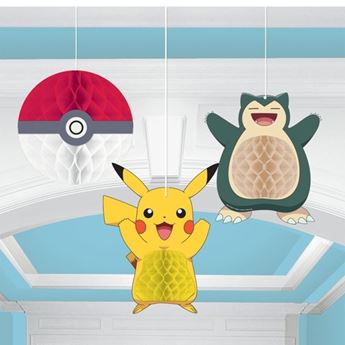 Imagens de Decorados Pokémon Nido de Abeja (3 unidades)