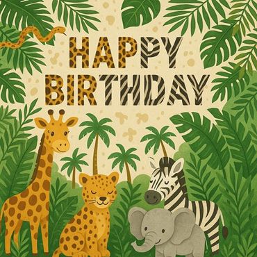 Imagens por categoria Cumpleaños de safari Selva