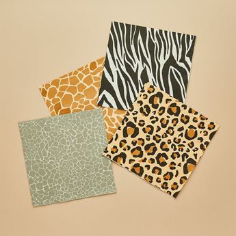 Imagen de Servilletas Animal Print papel 33cm (16 unidades)