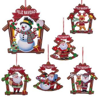 Imagens de Decorados Colgantes Navideñas Figuras Foam (21cm)
