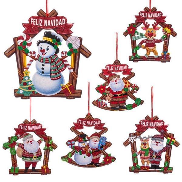 Picture of Decorados Colgantes Navideñas Figuras Foam (21cm)
