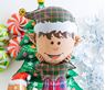 Picture of Globo Elfo Navideño Sonriente 66cm