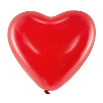 Imagen de Globos Rojos Forma Corazón 40cm (100 unidades)