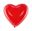Picture of Globos Rojos Forma Corazón 25cm (100 unidades)