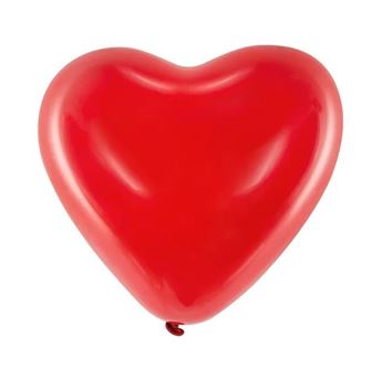 Imagen de Globos Rojos Forma Corazón 25cm (100 unidades)