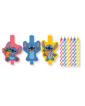 Imagen de Velas Stitch Y Angel Velas Multicolor