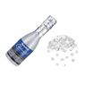 Picture of Cañón de confeti botella de champán plateada 20cm