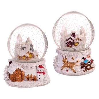 Imagen de Bolas de Cristal Navideñas 6,5cm (2 unidades)