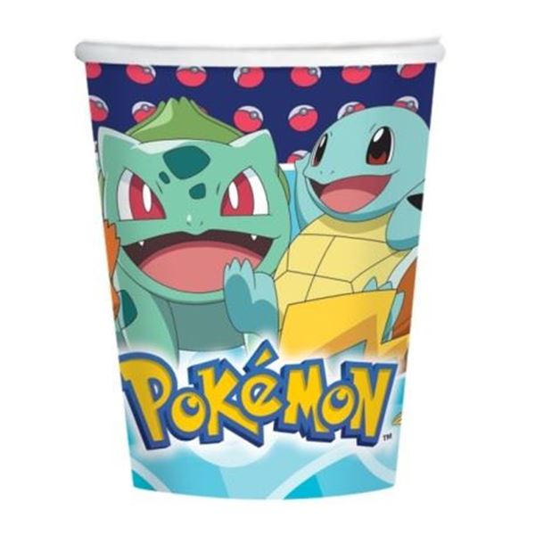 Picture of Vasos de Pokémon cartón (8 unidades)