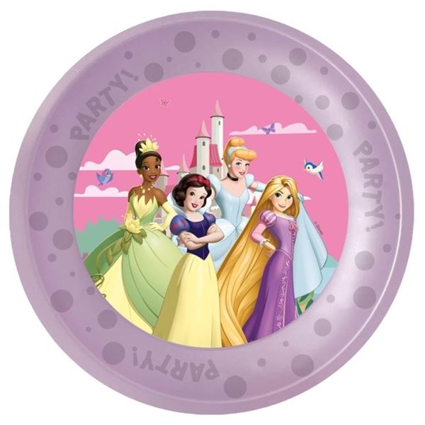 Picture of Plato Mundo Princesas Disney Plástico Reutilizable 21cm (1 unidad)