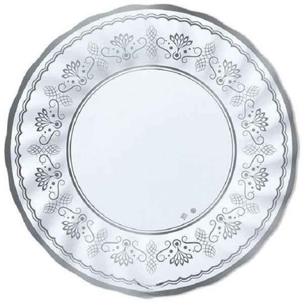 Imagen de Platos Royal Silver cartón 25cm (6 unidades)