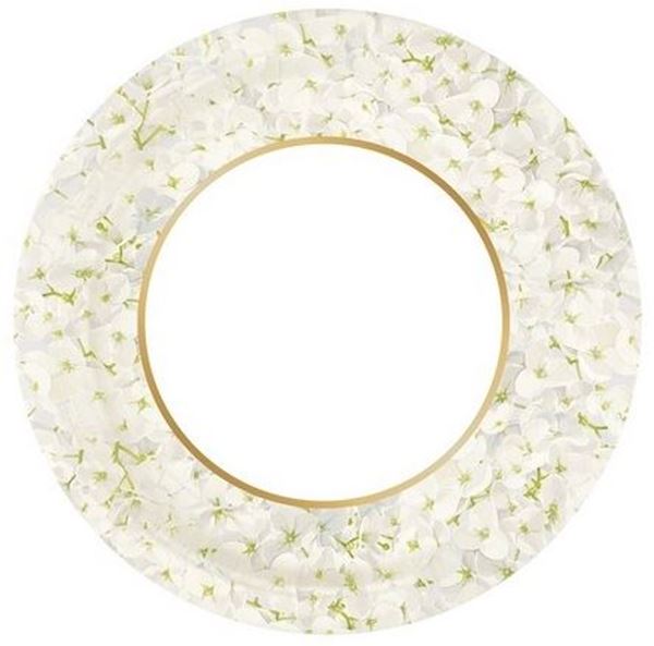 Imagens de Platos Hortensia cartón 23cm (8 unidades)