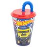 Imagen de Vaso con Pajita Hot Wheels Blue Fire 430ml (1 unidad)