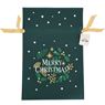 Imagens de Saco Regalos Navidad Verde con Lazo Dorado (45cm x 30cm)