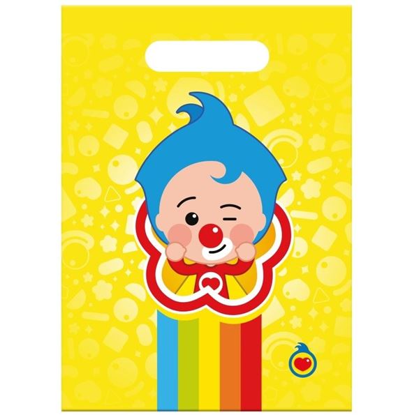 Imagen de Bolsas Chuches Payaso Plim Plim plástico (6 unidades)