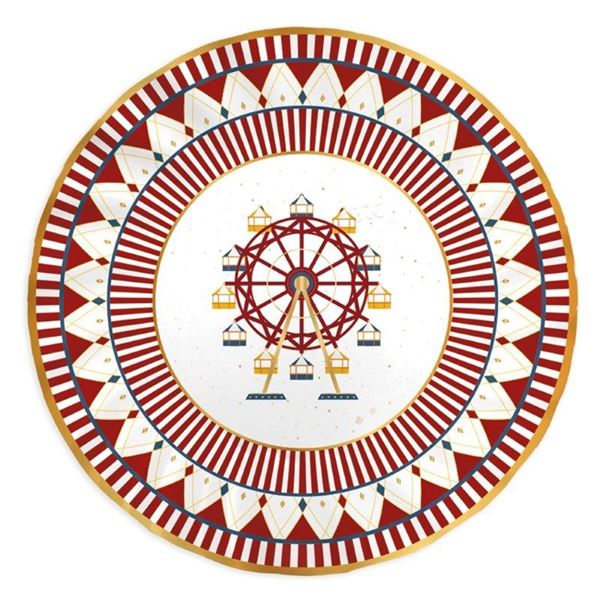 Imagen de Platos de Cartón 30cm Christmas Carousel (Pack 6 unidades)