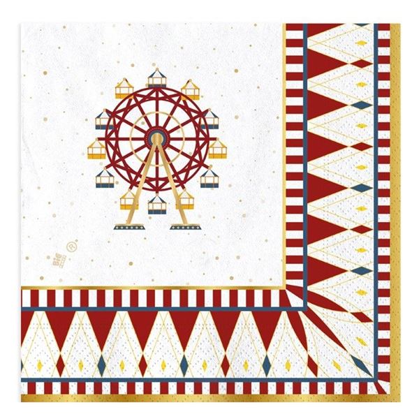 Imagen de Servilletas 33x33cm Christmas Carousel (Pack 16 unidades)