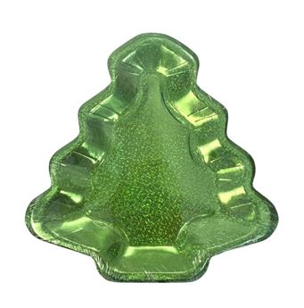 Imagens de Platos Forma Árbol de Navidad Verde cartón 22cm (6 unidades)