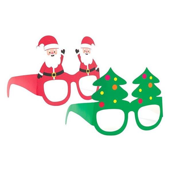 Imagen de Gafas Divertidas Navideñas Photocall (6uds)
