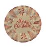 Picture of Platos Cartón Kraft Merry Christmas Ø 20 cm (6uds)