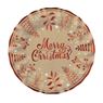 Imagen de Platos Hondos Cartón Kraft Merry Christmas Ø 24cm (6 unidades)