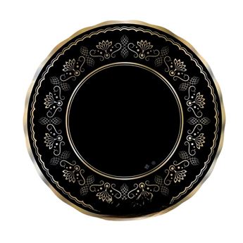 Picture of Platos Royal Black Gold Ø 25 cm (6 unidades)